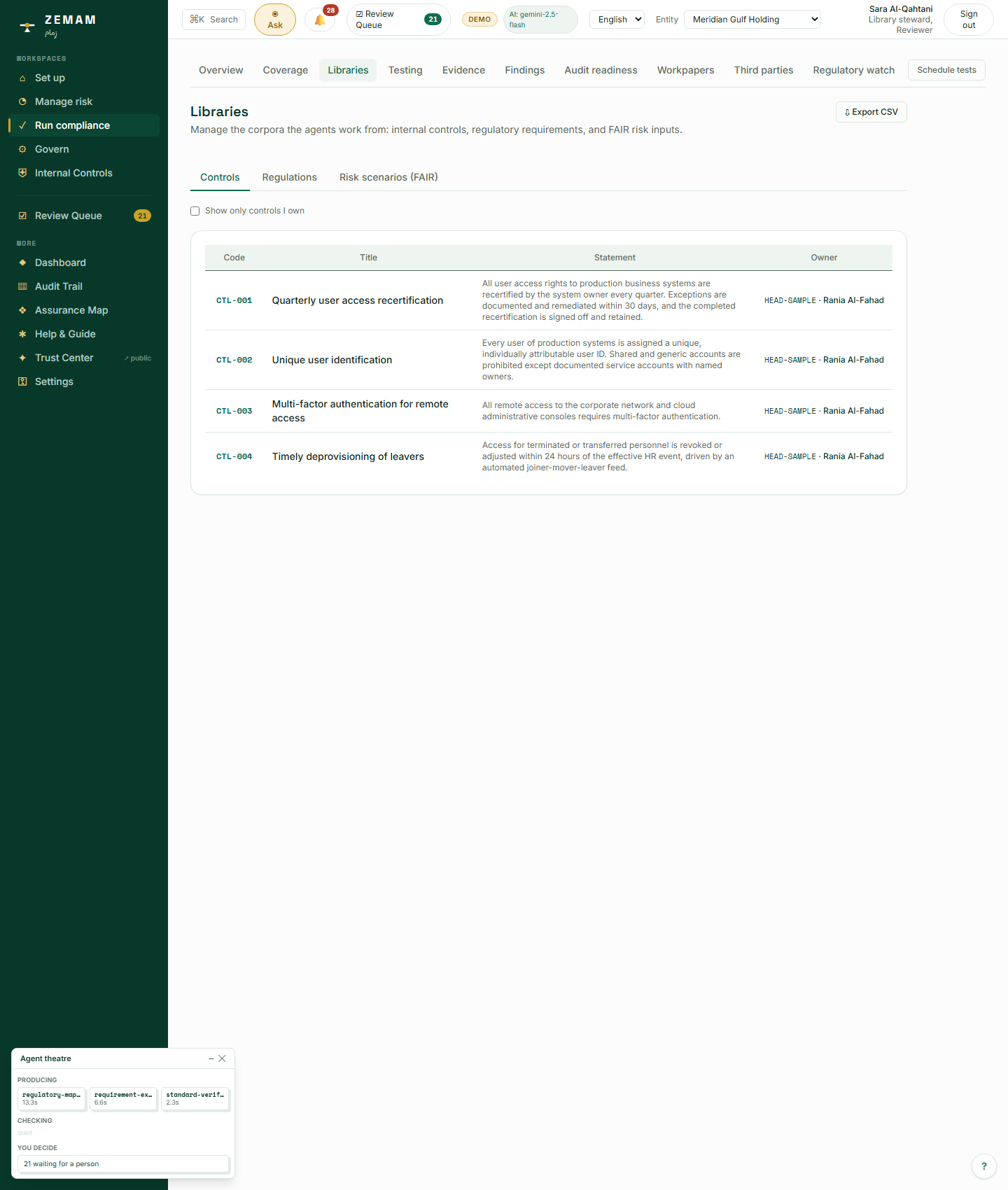 The company’s own safeguards, now carrying the real connections approved in Chapter 4 — this is Sara’s working material for deciding what is worth sharing onward.